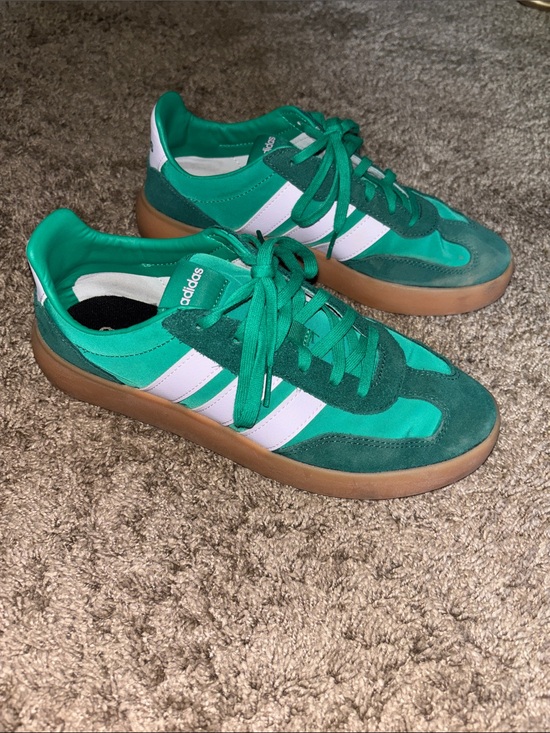 adidas Shoes - adidas Green and Pink Athletic Sneakers with Gum Sole